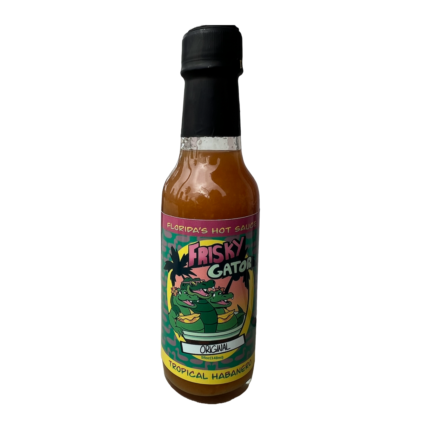 Frisky Gator Original Hot Sauce - Habanero