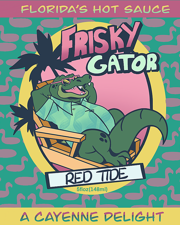 Frisky Gator Red Tide Hot Sauce - Cayenne