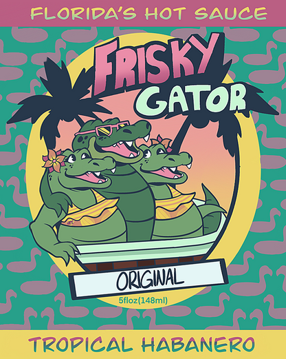 Frisky Gator Original Hot Sauce - Habanero